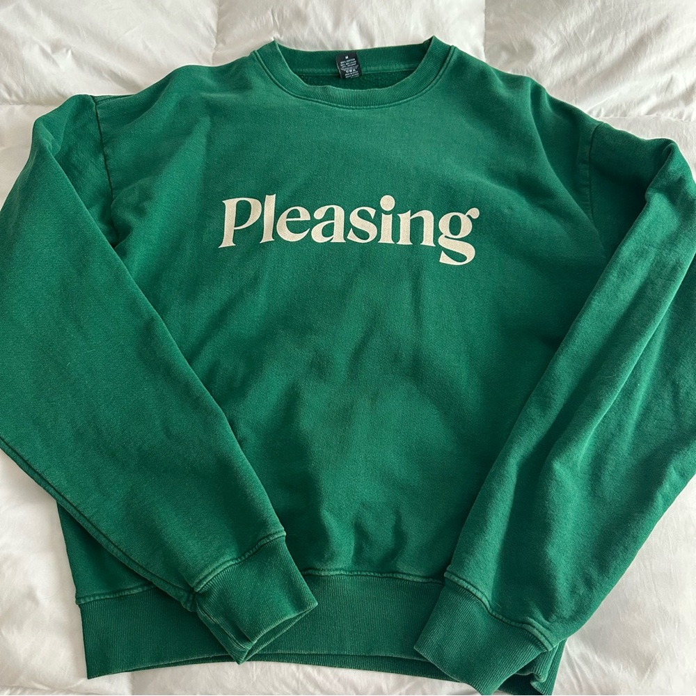 Harry Styles/Pleasing Forest Green Crewneck